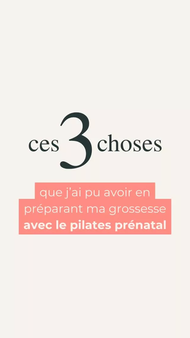 J’ai préparé ma grossesse et mon  accouchement comme on se prépare pour un marathon ou une compétition sportive.
Car oui, même si c’est naturel d’être enceinte et d’accoucher, ça reste un effort physique de dingue !

En me@préparant tout au long de ma grossesse avec le prénatal, j’ai pu
1️⃣ moins subir de fatigue ou de désagréments de grossesse
2️⃣ mieux récupérer en post-partum car j’a appris à écouter et respecté mon corps
3️⃣ vécu un accouchement plus serein car j’étais actrice des événements et j’ai fait mes choix  de façon éclairée 

Et toi future maman 🤰 tu veux quoi pour ta grossesse, ton accouchement et ton post-partum ?

Je suis Amélie, professeure de pilates et en méthode de Gasquet et je suis là pour t’accompagner tout au long de ton parcours de maternité grâce au mouvement et à des cours spécialement adaptés pour les futures et jeunes mamans.

🤸‍♀️ si tu as besoin d’être guidée sur comment faire ou pour t’accompagner pendant ta grossesse,

👉 Récupère ton cours gratuit de Pilates prénatal en bio

➡️ Et pour un accompagnement complet, rejoins Grossesse en Or pour seulement 29€/mois !
Infos en bio et profite de 7 jours d’essai Gratuit 🎁

📍 Séances en petit groupe ou individuelles à Paris 15e et en Visio – infos dans la bio

#pilatesprenatal #pilates #pilatesparis #mumtobe #prenatalworkout